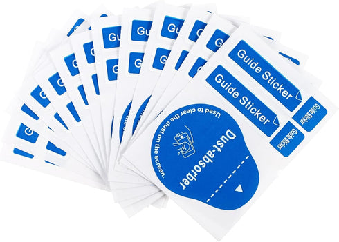 200pcs Glass Dusting Stickers for Phone Removal, Laptop Computer Guide Touch Blue Cell Duster