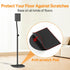 Universal Surround Speaker Stands, Adjustable Height 33" to 42", Pair for Samsung, Vizio, Sony, LG, Roku Small