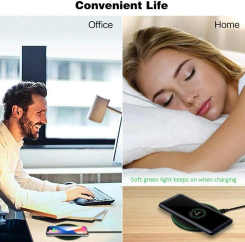 15W Wireless Charger Fast Charging Pad Slim Quick Charge Compatible with LG Velvet 5G, V30, G6 Phones