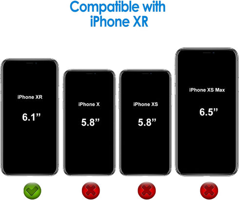 JETech iPhone XR Case, Non-Yellowing Shockproof Phone Bumper Cover, Anti-Scratch Clear Back