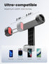 YUMAZLA 2 1/4 inch Phone Tripod Mount with Cold Shoes, Smartphone Holder Adapter Rotatable Bracket
