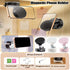 Oudvaker 360 Foldable Magnetic Vacuum Phone Holder, Electric Suction Car Mount, Double-Sided Swivel Stand for Car