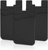 SHANSHUI Phone Wallet, 3 Pack Credit Card Holder, Stick On Black Wallet with 2 Slots for Almost Smartphones