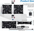 SCCCF 120mm 5V USB Dual Control Fan, Portable Cooling Fan for Flat-Screen TV Receiver Router DVR PlayStation Xbox