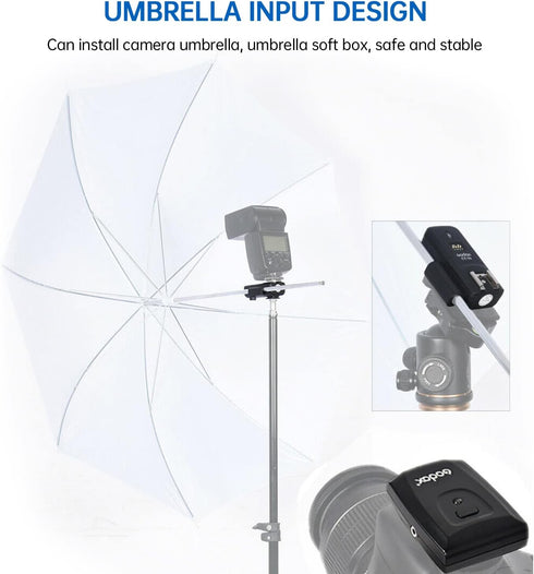 Godox CT-16 Wireless Radio Flash Trigger Receiver Kit, 3 in 1 Flash Transmitter and Receiver for Canon Nikon Pentax DSLR