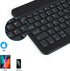 OMOTON Bluetooth Keyboard, Wireless Rechargeable Keyboard for iPad, iPad Pro, iPad Mini, iPad Air with Illuminated LED (Black)