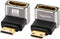 Togconn 90 Degree Mini HDMI to HDMI Adapter 2 Pack, (Up and Down)