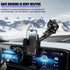 HZEL 360 1.97-4.33" Car Dash Mount Phone Holder, Adjustable Strong Suction Cup Vehicle Windshield Mobile Phone Mount