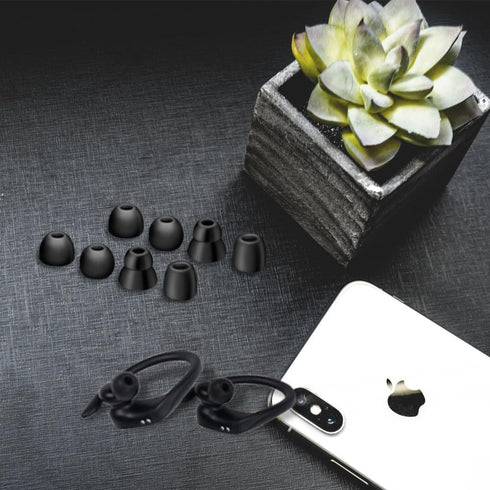 Soft Silicone Replacement Eartips Set for Powerbeats Pro Wireless Earphones - Compatible Earbuds Tips