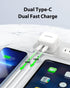 Gigastone 25W USB C Wall Charger 2-Pack, Fast Charging for iPhone 15/14/13/12/11 Series, Durable Compact USB-C Power