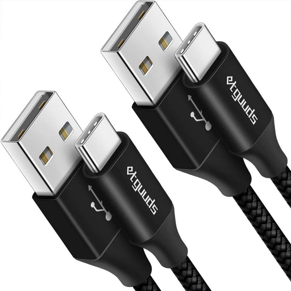 etguuds 15ft USB C Cable 2-Pack, Braided Fast Charger for Samsung Galaxy S21, S20, Note 20, LG, Pixel, Moto, and more.