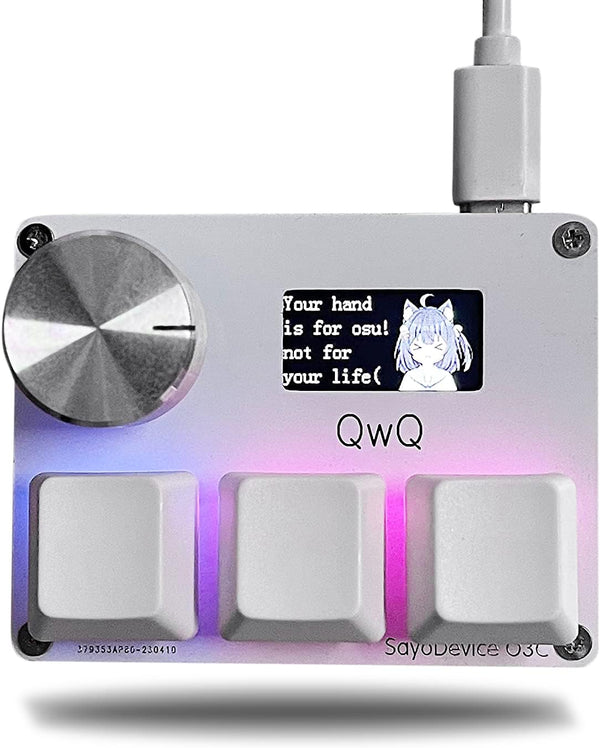 BTXETUEL SayoDevice OSU O3C Rapid Trigger Hall Switches Magnetic Linear Switches Keyboard with