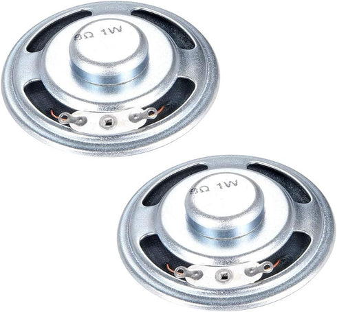 uxcell 1W 8 Ohm DIY Speaker Replacement Loudspeaker 50mm Round Shape 2pcs