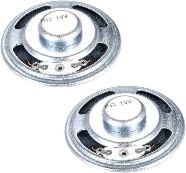 uxcell 1W 8 Ohm DIY Speaker Replacement Loudspeaker 50mm Round Shape 2pcs