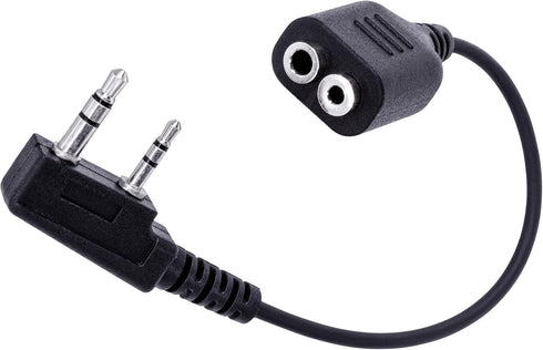 Arrowmax ACDM1-K2 M1 to K1 Adapter Cable for BaoFeng BTECH UV-5R, Kenwood 2-PIN Radios