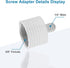 5/8" 1/4" Mic Stand Adapter Female to Male, Microphone Screw Adapter, Thread Conversion Connector for Microphone Mount
