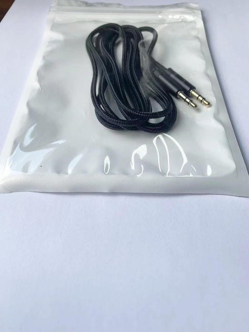 3.5mm Aux Audio Cable 5ft, Nylon Braided Auxiliary Cord for Headphone, Car Audio, Laptop, Smartphone, Home Stereos