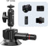 UURig SC-01 Suction Mount 3" for Vlogging Action Camera, Car Mount with Smartphone Clamp for iPhone 16 15 14 13