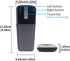 WUDEMWWFE Bluetooth Arc Mouse Foldable Slim and Portable Mini Wireless Computer Travel Mouse Folding Optical Touch Mice