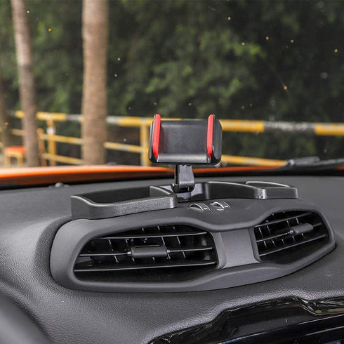 CheroCar Cellphone Multi-Mount Phone Bracket Holder Kit with Storage Box for Jeep Renegade 2015-2025 (Phone Holder-B)