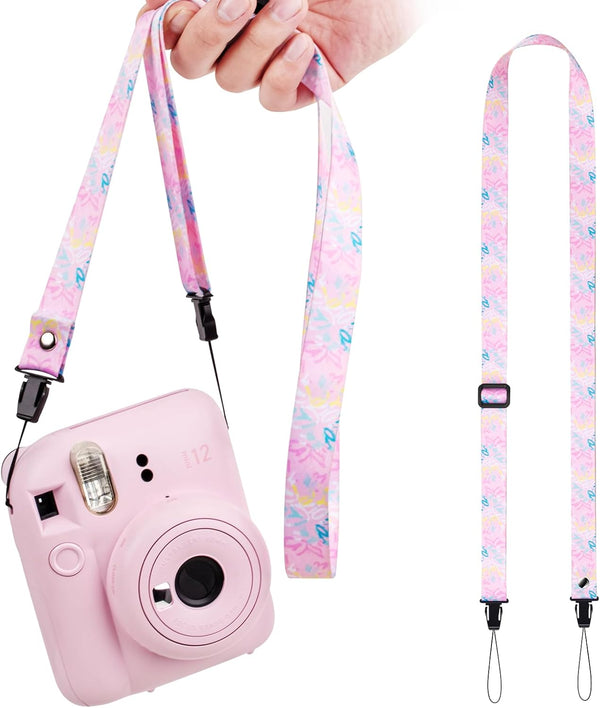Camera Strap Kids, Lanyard Neck Strap for Fujifilm Mini Camera Kodak Smile + Smile Plus (Pink)