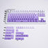 Gradient Purple Keycaps Set, 125 Keys Cherry Profile Dye Sub PBT for 60% 65% 95% Mechanical Keyboards
