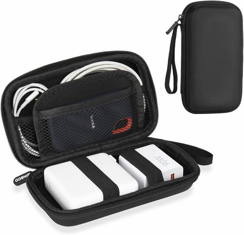 Ginsco Hard Shell Protection Case Electronic Accessories Organizer Pouch for MacBook Air/pro Adapter