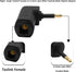 YARCHONN 90 3.5mm 4pcs Mini Toslink Adapter Digital Fiber Optical Audio Female to Degree Jack Mini Toslink Right Angle