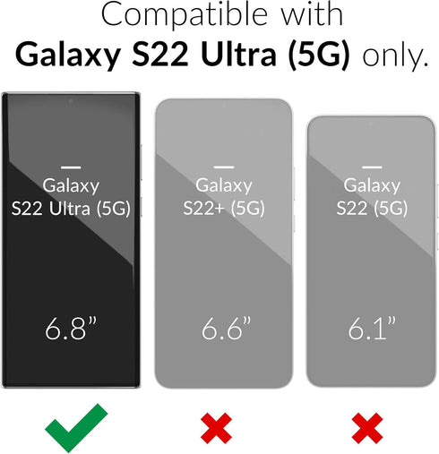 Crave Dual Guard for Samsung Galaxy S22 Ultra Case, Shockproof Dual Layer Protection for S22 Ultra 5G - Berry
