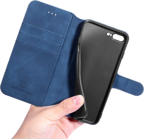 UEEBAI Case for iPhone SE 2022/7/8/SE 2020, Luxury PU Leather Wallet Flip Cover with Card Slots and Magnetic Stand