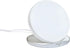 TYLT Crest Round Wireless Charger, Universal Fast Wireless Charging Pad, QI Certified 10w Max Compatible with Apple iPhones, Samsung Galaxy Phones, Wireless Buds and Other QI Capable Devices| White