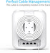 Mamerry 7 7 (3 Pack) eero Max Wall Mount, Wall Brackets ABS Router Holder Compatible with eero Max Extender Space