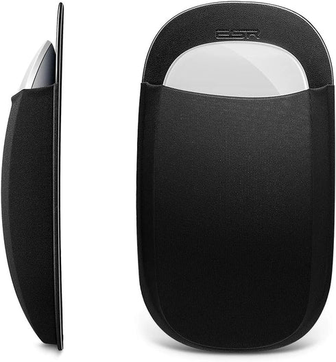 ESR Slim Mouse Holder, Case for Magic Mouse with Reusable Adhesive, Compact Pouch/Carrying Sleeve, Black