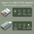 USB to USB C Adapter, USB C Female to USB Male OTG Converter for MacBook, iPad, Desktop, Projector - 2PCS