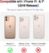 luolnh iPhone 11 Case for Men, Gold Glitter Sparkle Marble Design, Shockproof Soft Silicone TPU Bumper Cover, White &