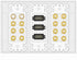 TNP Home Theater Wall Plate - 3-Gang 7.2 Surround Sound Distribution with Premium Gold Plated Copper Banana Binding Post
