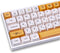 PBT Dye-Sub Keycaps, 138 Keys XDA Profile Honey Milk Keycaps Set, Fit for 61/64/87/104/108 Mechanical Keyboard, Cherry