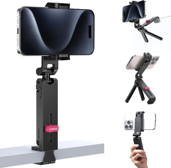 ULANZI MA89 2025 Foldable Airplane Phone Holder Mount, 360 Rotation Airplane Travel Essentials,