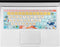 Keyboard Cover for Microsoft Surface Laptop 2017/Laptop 2 2018, Surface Book 2 13.5" and 15", Floral Silicone Skin