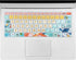 Keyboard Cover for Microsoft Surface Laptop 2017/Laptop 2 2018, Surface Book 2 13.5" and 15", Floral Silicone Skin