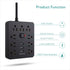Power Strip Surge Protector with 9 Outlets, 3 USB Ports, Fireproof Desktop Charging Station, 5 ft Long Extension Cords,