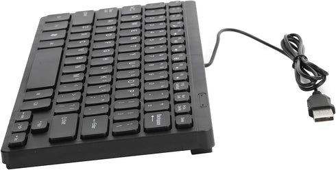 eboxer-1 USB Wired Mini Slim Keyboard, Small Compact Waterproof Business Keyboard for Laptop and Desktop, Plug and Play