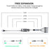 SDBAUX 3 in 1 Retractable Multi USB Charger Cable 2Pack, 3.3ft, Gray, Compatible with Cell Phones & Tablets.
