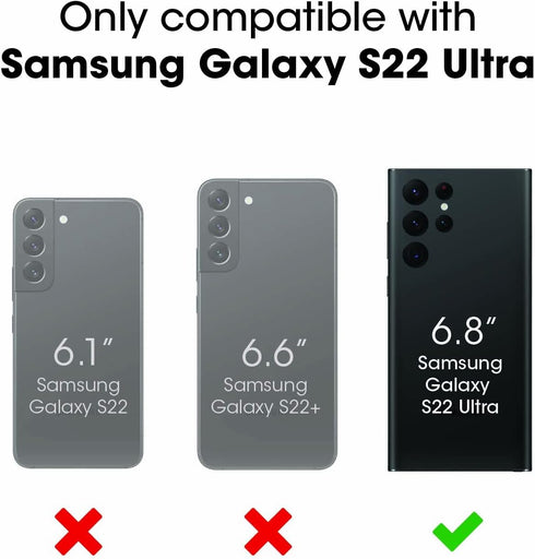 OtterBox S22 Commuter Galaxy Ultra Series Case - Black, Slim & Tough, Pocket-Friendly, with Port Protection