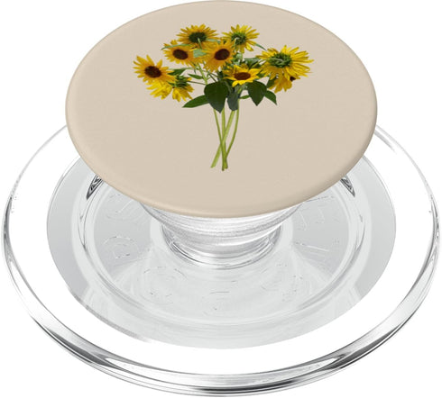 Floral Nature Designs Bright Floral Summer Gift Bouquet of Sunflowers PopSockets PopGrip for MagSafe
