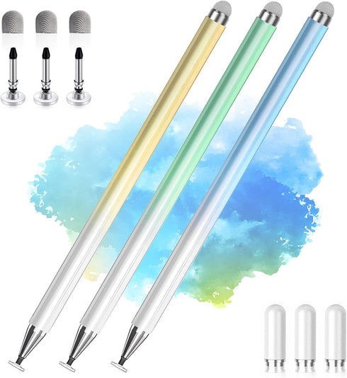 2 in 1 High Precision Universal Stylus Pen for iPad, Compatible with Apple, iPhone, iPad, Android, Samsung Tablets,