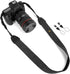 WANBY Black Canvas Camera Strap, Neck Shoulder Strap with Quick Release Buckles for DSLR SLR
