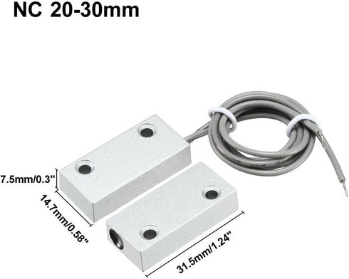 uxcell Rolling Door Contact Magnetic Reed Switch Alarm with 2 Wires for N.C. Applications MC-51 3pcs by uxcell