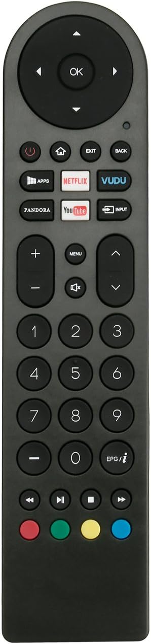 Replace Remote Control for RCA Smart LED LCD TV - WX15244, WX15284, with 5 APP Shortcut Keys