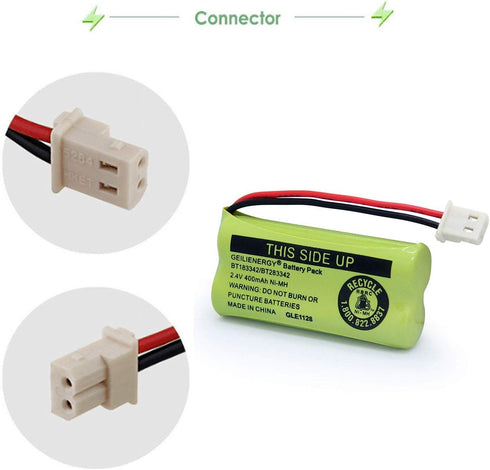 GEILIENERGY BT183342 BT283342 BT166342 BT266342 Battery, Compatible with CS6114 CS6419 Cordless Handsets